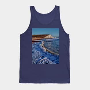 The Seven Sisters from the beach, East Sussex Tank Top